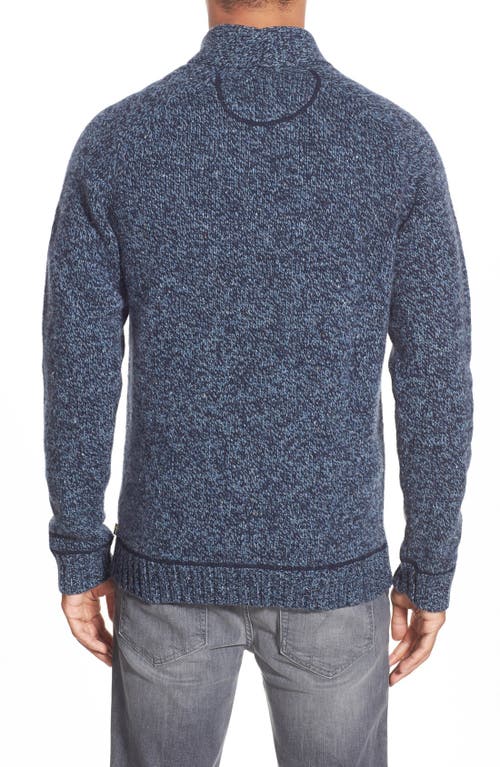 Shop Fjall Raven Fjällräven Lada Regular Fit Shawl Collar Sweater In Dark Navy/dark Navy