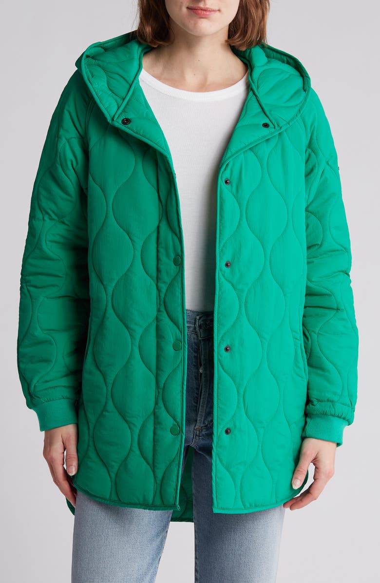 BCBGeneration Onion Quilt Hooded Jacket Nordstromrack