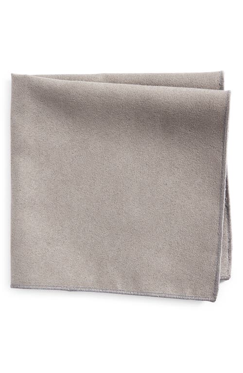 CLIFTON WILSON Solid Cotton Pocket Square in Grey at Nordstrom