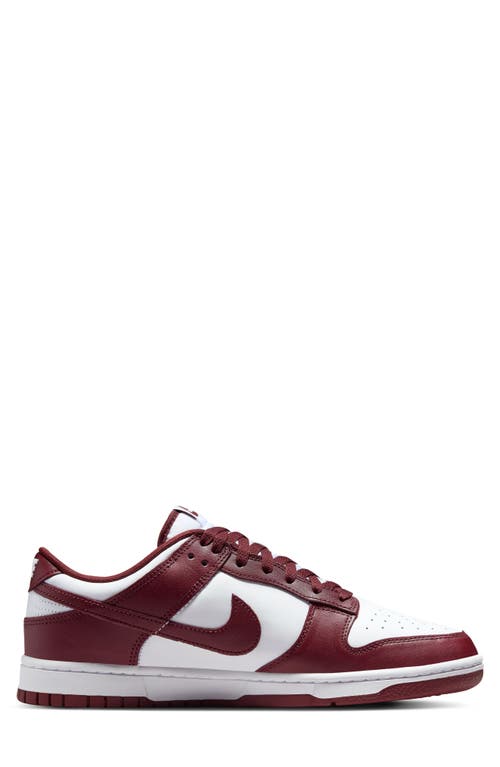 Nike Dunk Low Retro Bttys Sneaker In White/redwood/gym Red