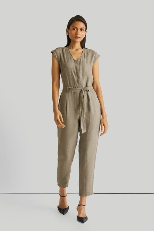 Reistor Evening Chai Jumpsuit In Hemp Dark Green