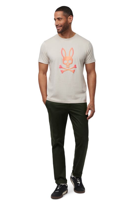 Shop Psycho Bunny Norwood Graphic T-shirt In Natural Linen