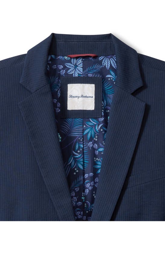 Tommy Bahama Nova Wave Stretch Cotton Seersucker Sport Coat In Maritime