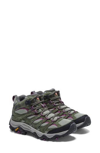 Merrell Moab 3 Waterproof Mid Hiking Boot In Mulberry