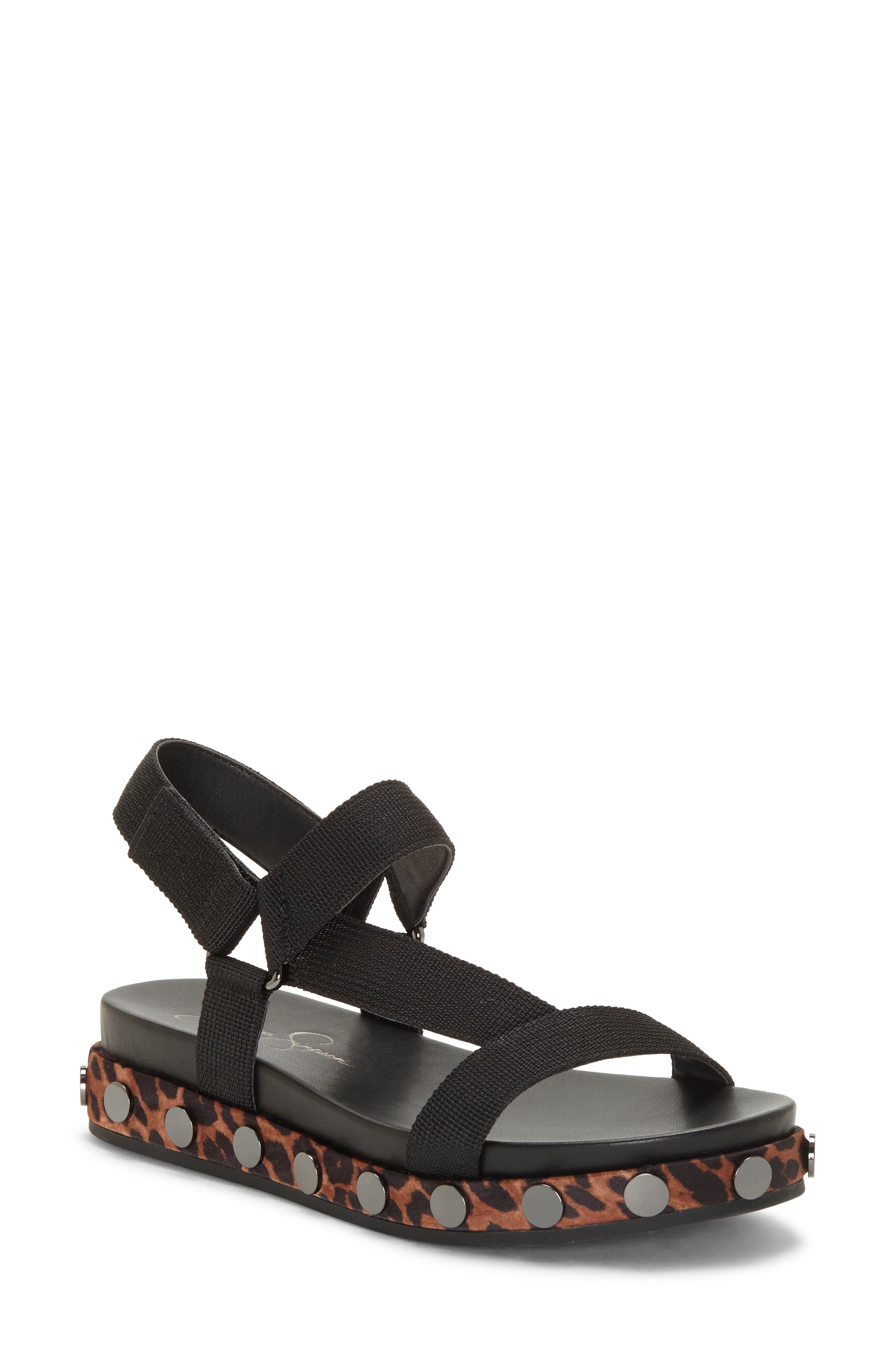 jessica simpson black platform sandals
