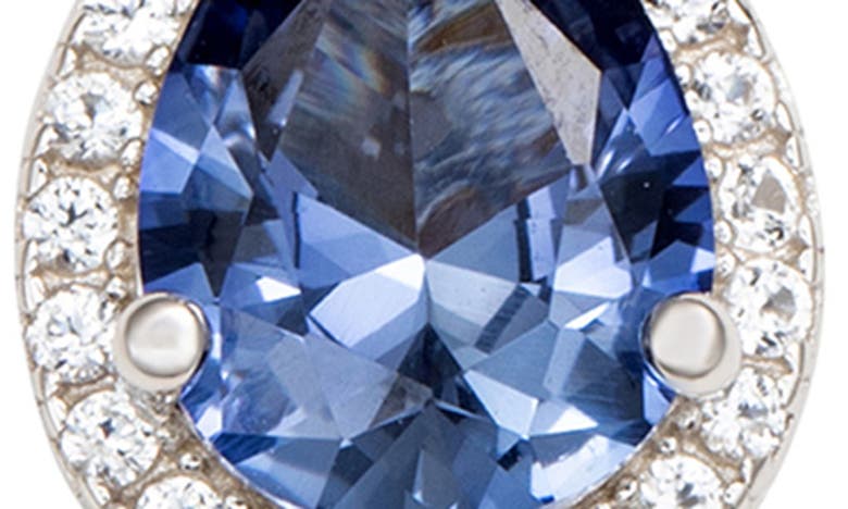 SUZY LEVIAN STERLING SILVER SAPPHIRE DROP EARRINGS