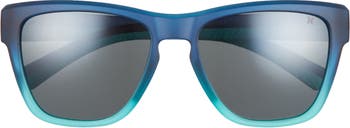 Hurley Deep Sea 54mm Polarized Square Sunglasses