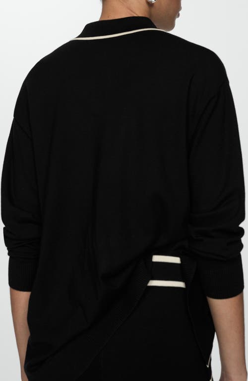 Mango Cardigan In Black