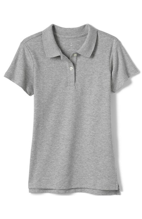 LANDS' END LANDS' END SCHOOL UNIFORM GIRLS SHORT SLEEVE FEMININE FIT INTERLOCK POLO SHIRT