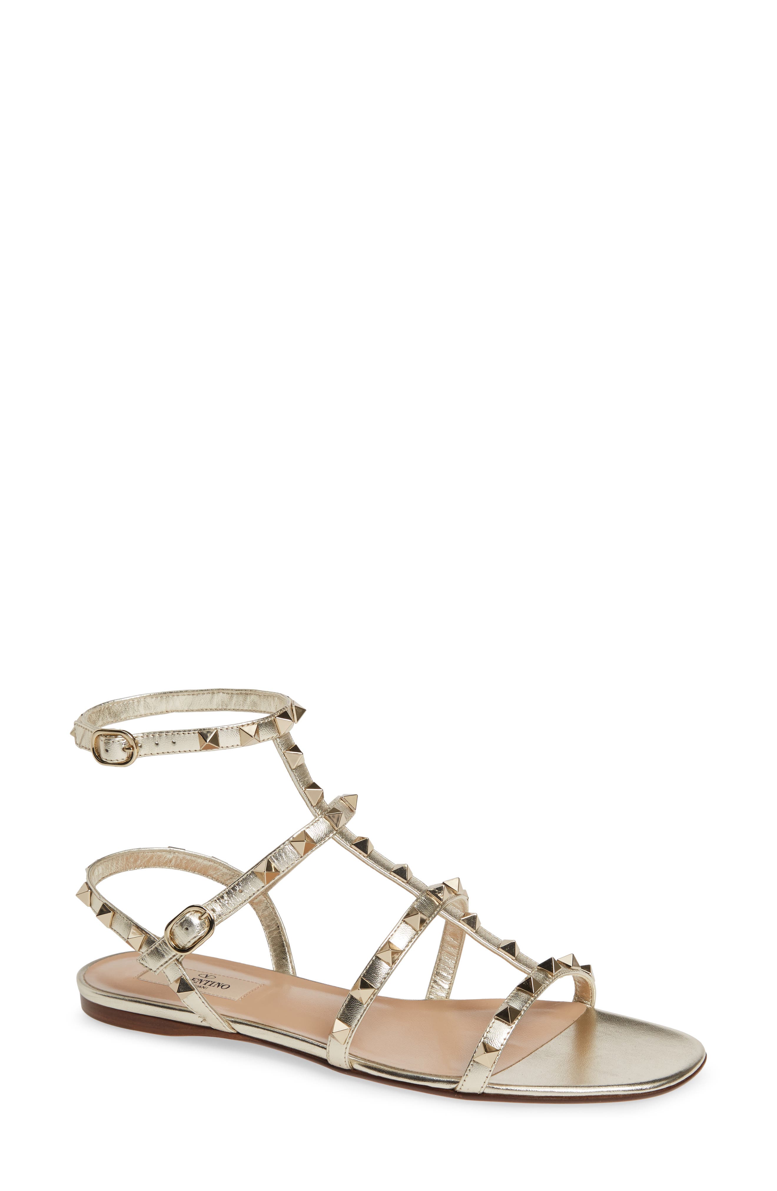 valentino rockstud gladiator sandal