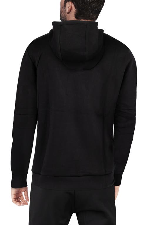 Shop X-ray Xray Contrast Pullover Hoodie In Black/white