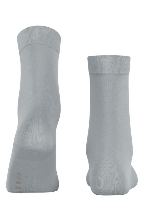 Shop Falke Cotton Touch Socks In Silver