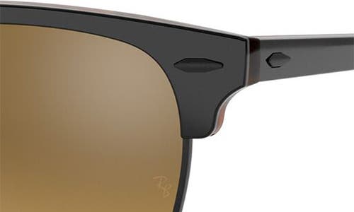 Shop Ray Ban Ray-ban Clubmaster 51mm Gradient Round Sunglasses In Gray Havana/grey Gradient