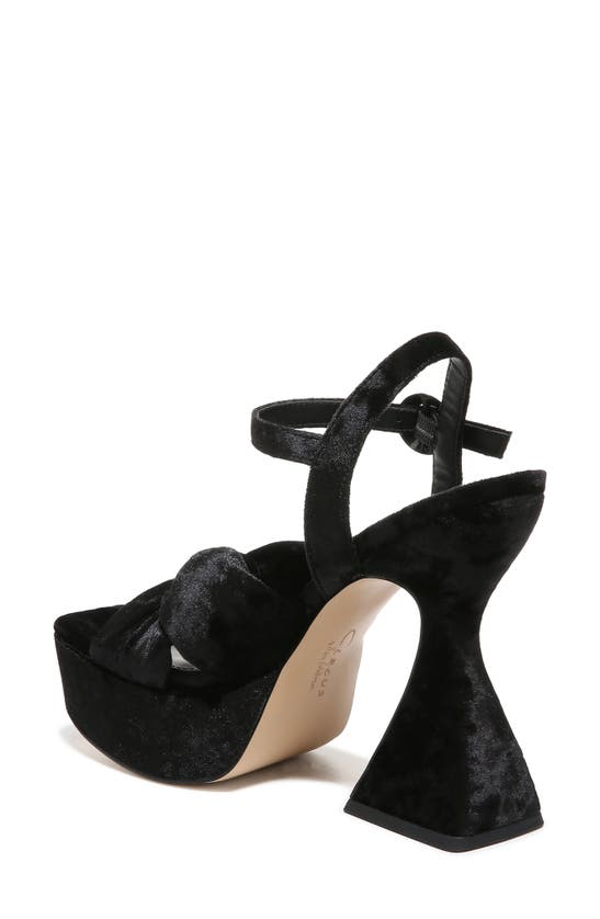 Circus By Sam Edelman Audrea Platform Sandal In Black Velvet