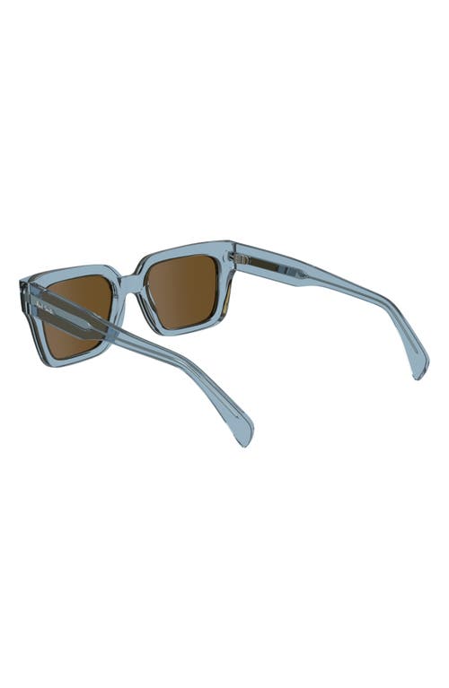 Shop Paul Smith Kenton 52mm Rectangular Sunglasses In Azure