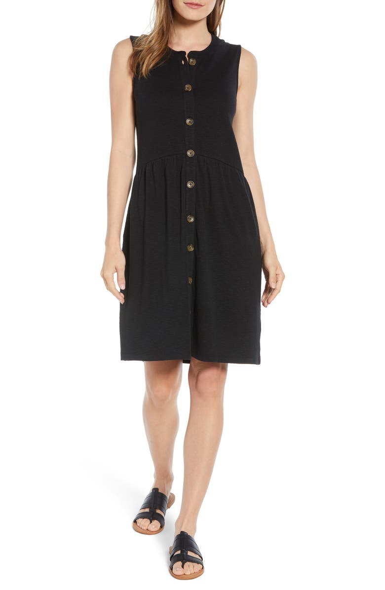 Caslon® Button Drop-Waist Knit Dress (Regular & Plus Size) | Nordstrom