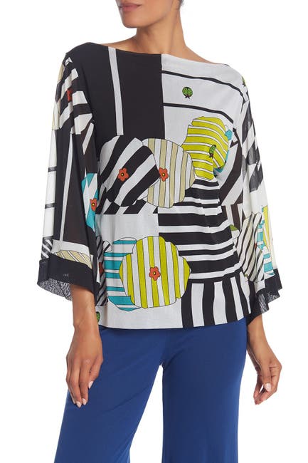 Petit Pois By Viviana G Double Layer Kimono Style Blouse Nordstrom Rack