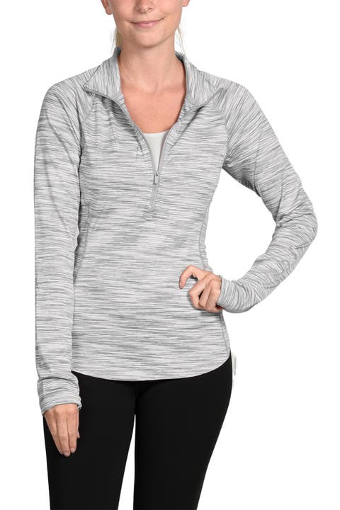 90 Degree By Reflex Missy Half Zip Space Dyed Top On Sale At Nordstrom Rack For 17 23 Was 81 Off