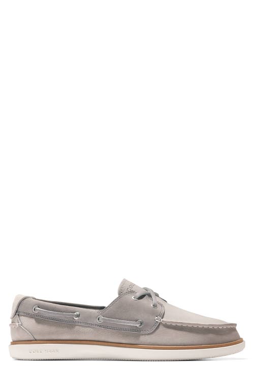 Shop Cole Haan Grandpro Windward Boat Shoe In Paloma/dove/ivory