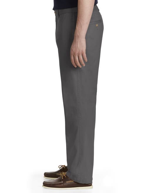 Shop Harbor Bay By Dxl Waist-relaxer Pants In Charcoal