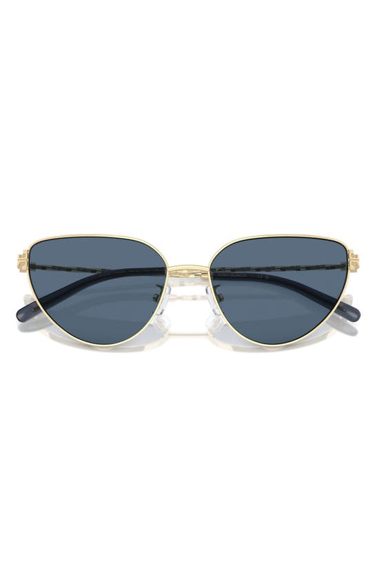Shop Tory Burch 56mm Cat Eye Sunglasses In Lt Gold