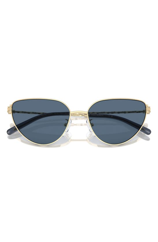 Tory Burch 56mm Cat Eye Sunglasses In Lt Gold