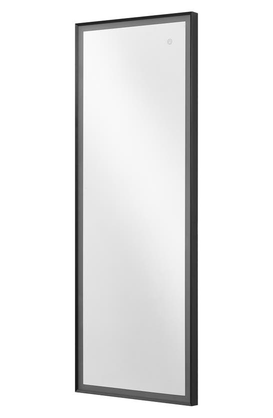 Inspired Home Led Standing Wall Mirror In Black