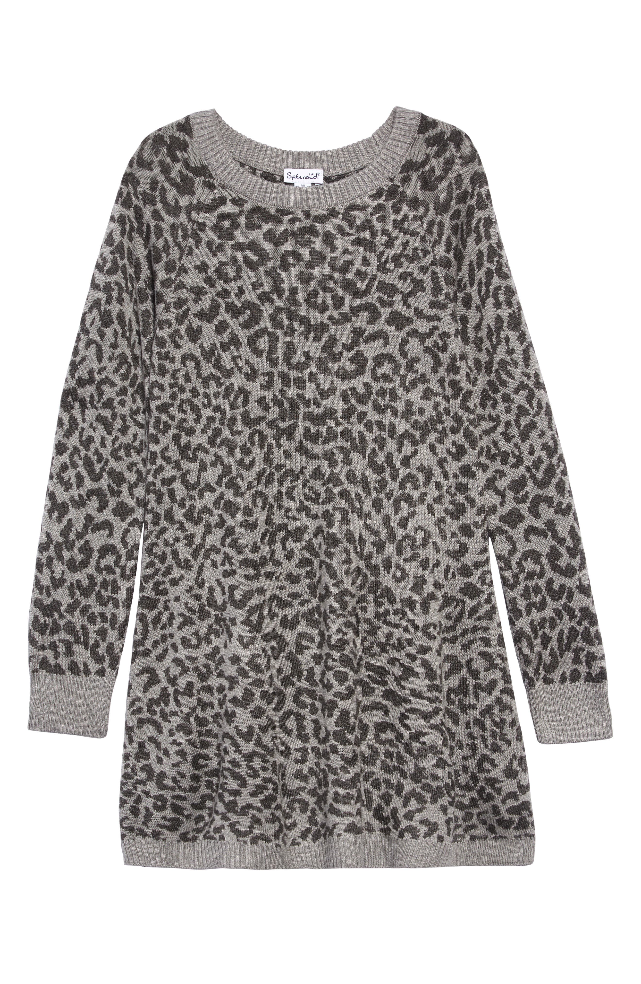 leopard print sweater dress