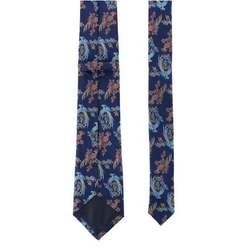 Trafalgar Birds Of Prosperity Necktie In Navy