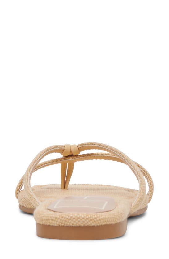 Shop Dolce Vita Lucca Flip Flop In Natural Raffia