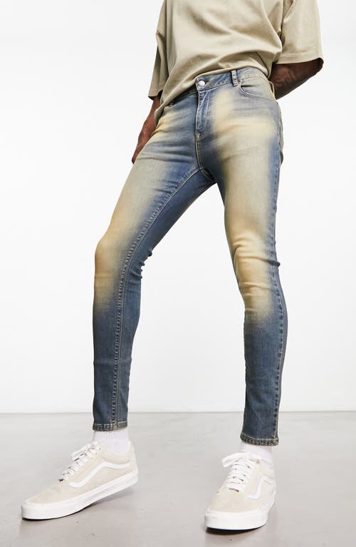 Spray-On Skinny Jeans in Mid Blue