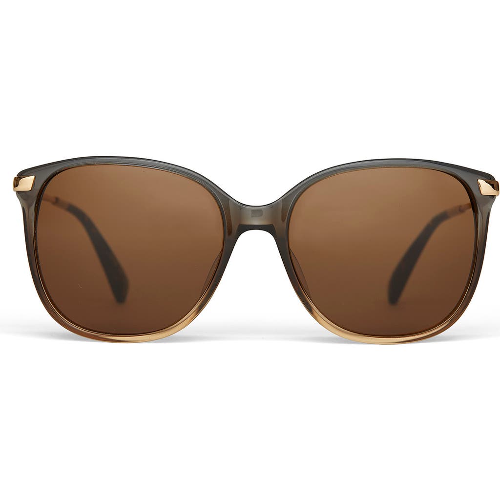 Toms Sandela 56mm Round Sunglasses In Brown