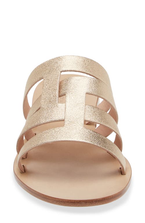 Shop Bells & Becks Lucia Slide Sandal In Gold