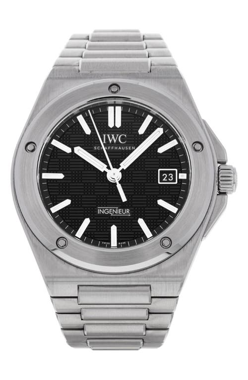 Watchfinder & Co. IWC Preowned 2023 Ingenieur Bracelet Watch, 40mm in Black at Nordstrom