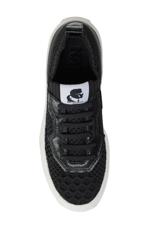 Shop Karl Lagerfeld Paris Gabby Slip-on Knit Sneaker In Black