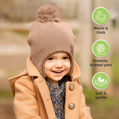 Keababies Muff Knitted Beanie In Dune