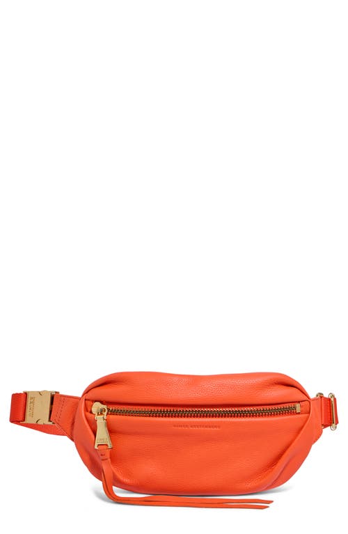 Shop Aimee Kestenberg Milan Leather Belt Bag In Flame