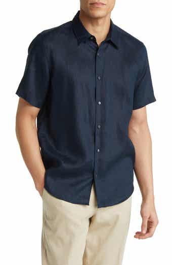 Theory Irving Short Sleeve Button Up Shirt Nordstrom