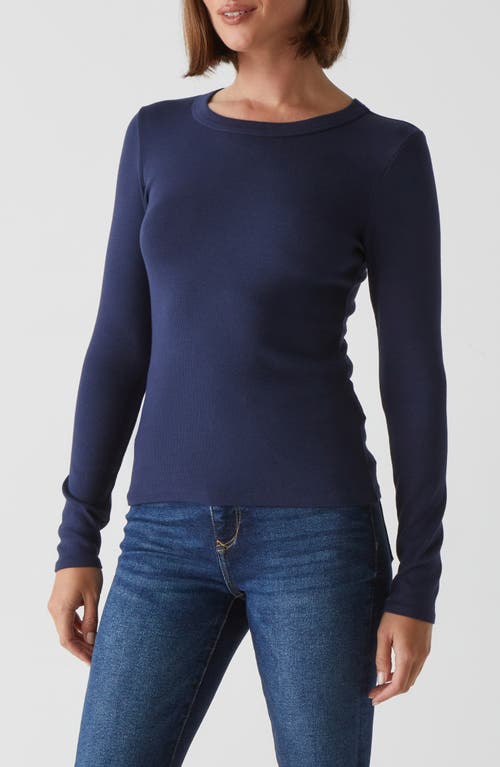 Michael Stars Zola Crewneck Tee In Nocturnal