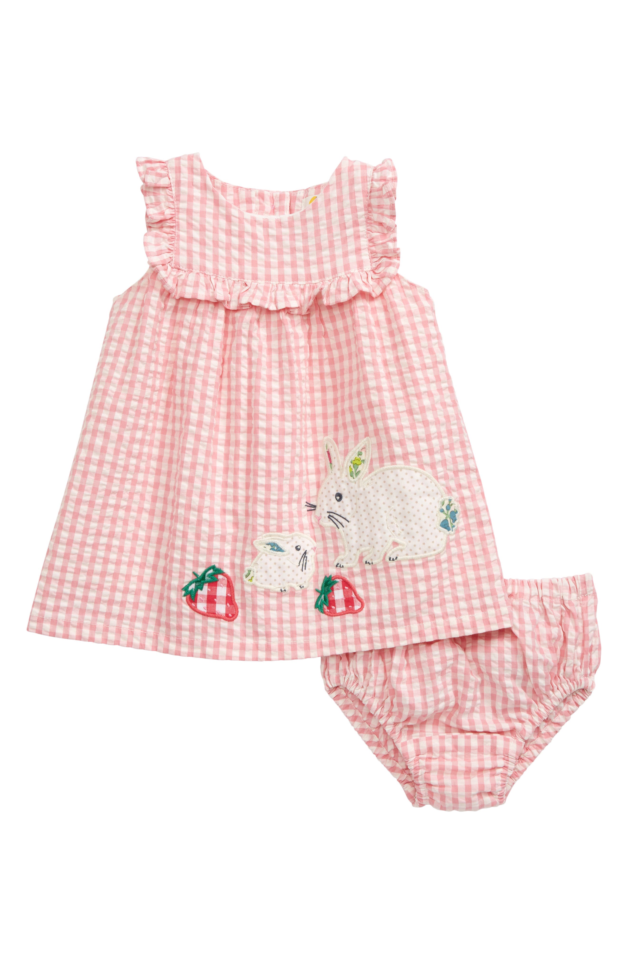 pink gingham dress baby