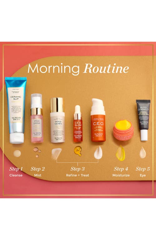 Sunday Riley Weekend Getaway Morning Routine Set $59 Value In White ...