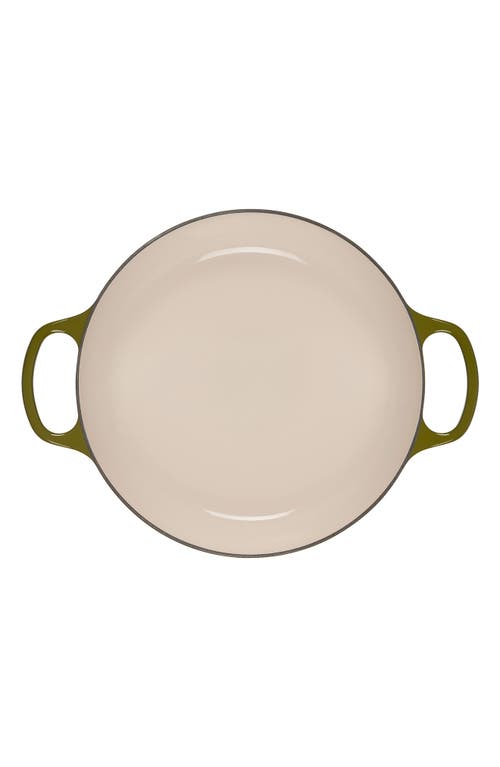 Le Creuset Signature 3.5-quart Enameled Cast Iron Braiser In Olive