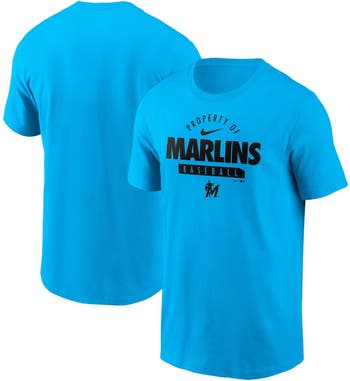 Nike Men's Nike Blue Miami Marlins Primetime Property Of Practice T-Shirt