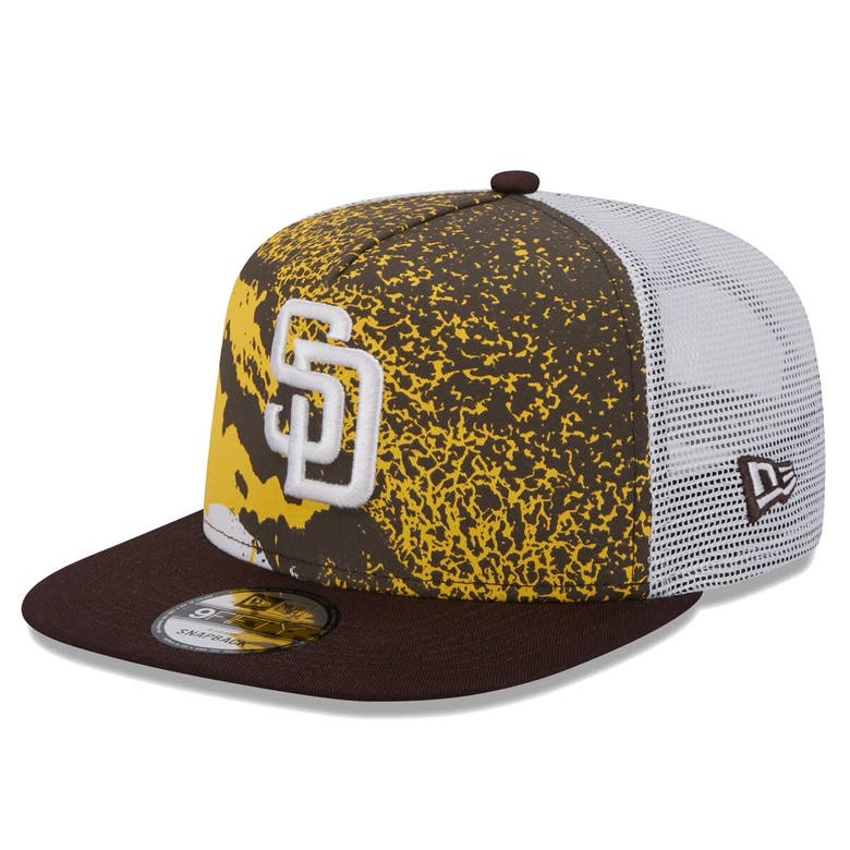 New Era Brown San Diego Padres Court Sport 9fifty Snapback Hat In Multi