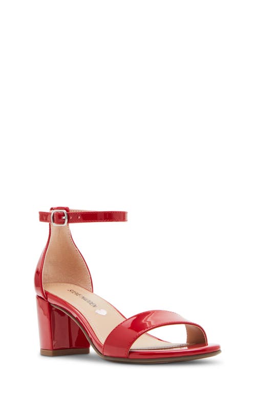 Steve Madden Jcarrson Ankle Strap Sandal In Red Patent