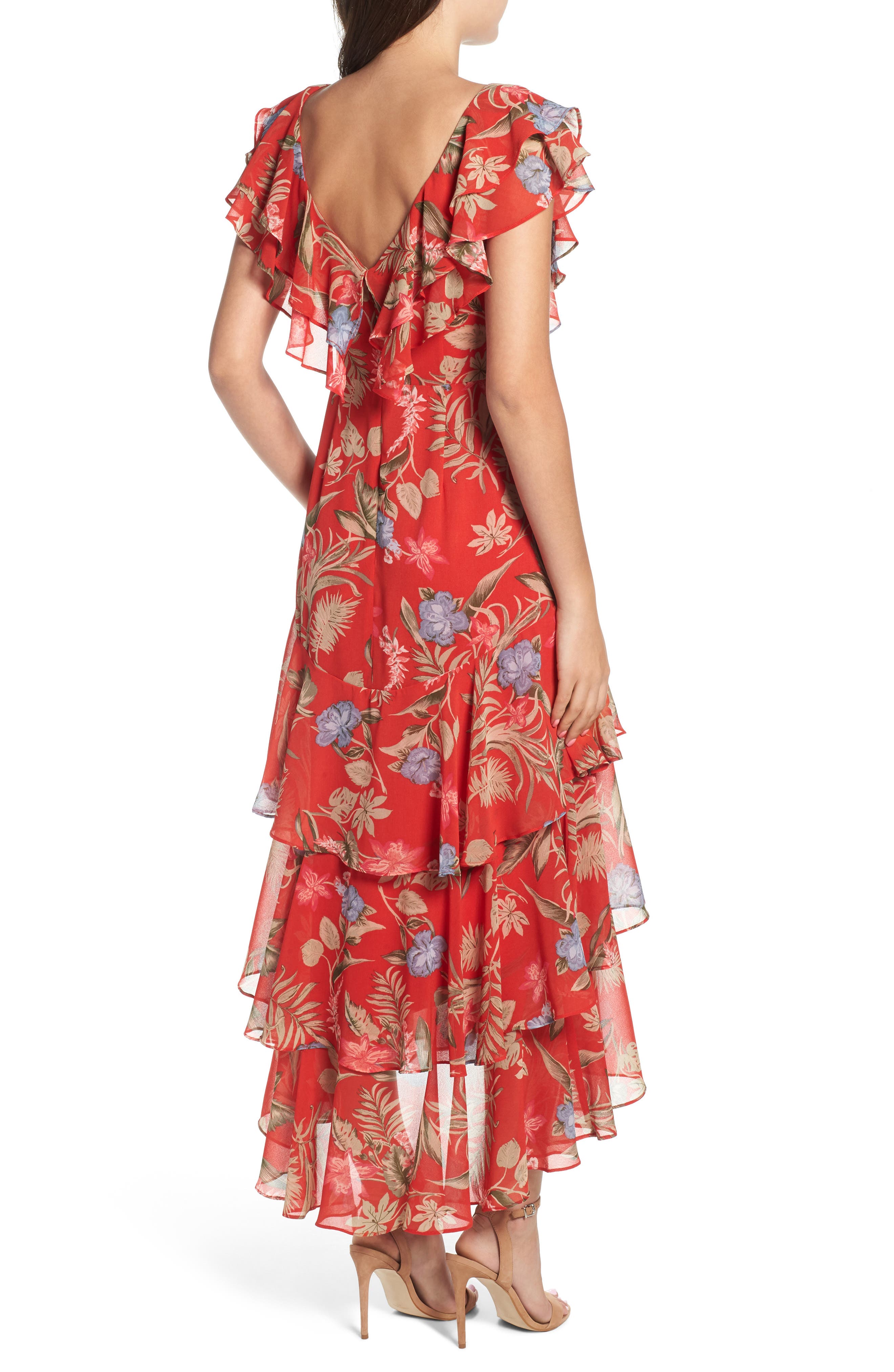 chelsea tiered ruffle maxi dress