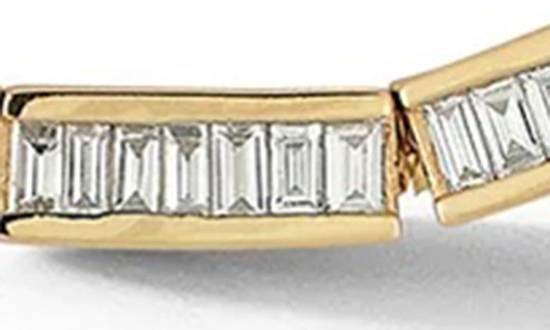 Shop Dana Rebecca Designs Sadie Baguette Diamond Necklace In Yellow Gold