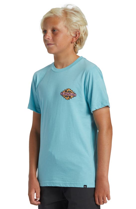 Shop Quiksilver Kids' Rainmaker Bt0 Cotton Graphic T-shirt In Marine Blue