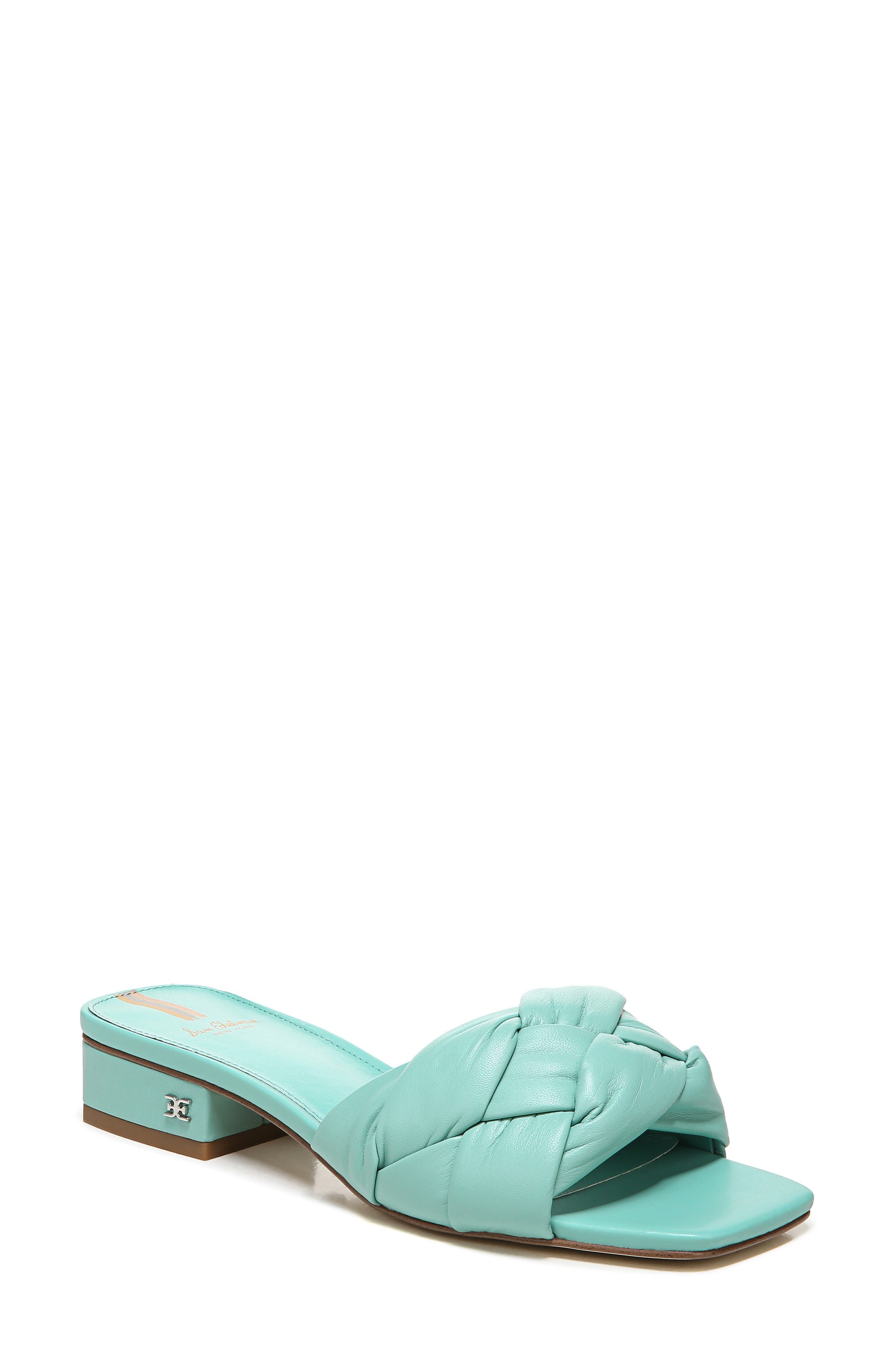 green blue sandals