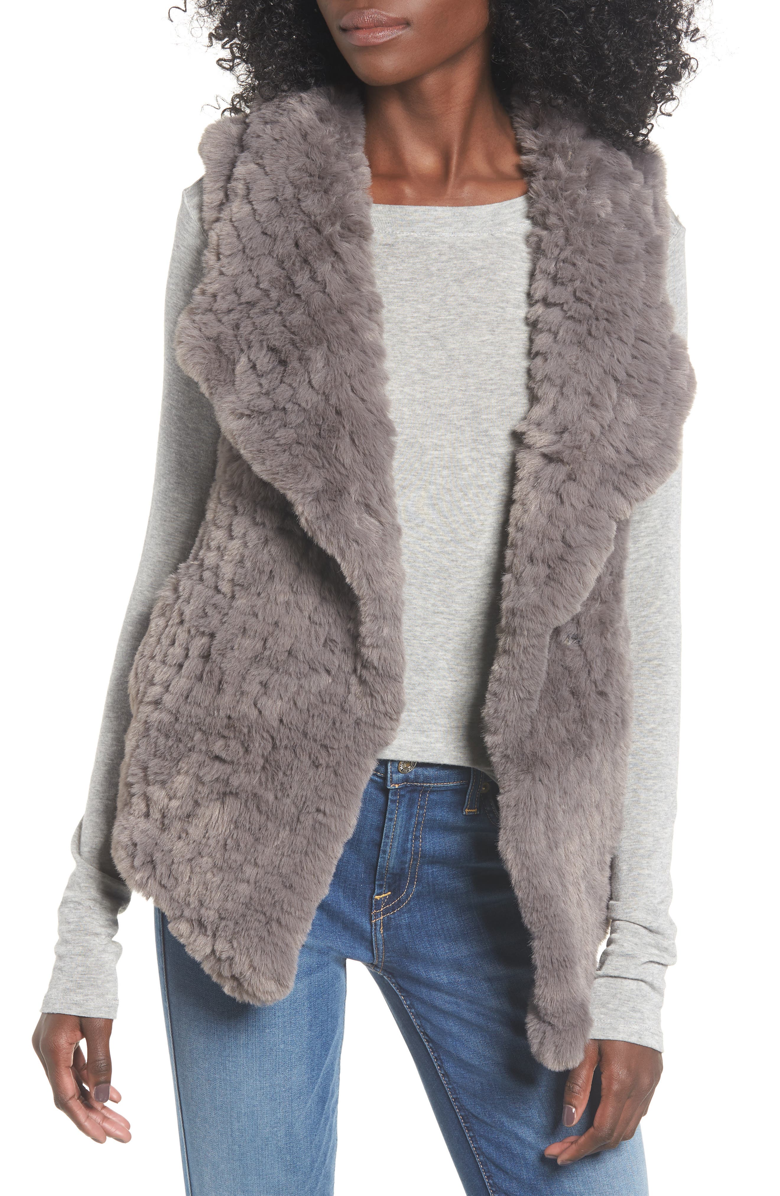 Love Token Faux Fur Vest Nordstrom